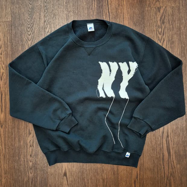 RUSSELL NY Appliquer Sweat(Black)