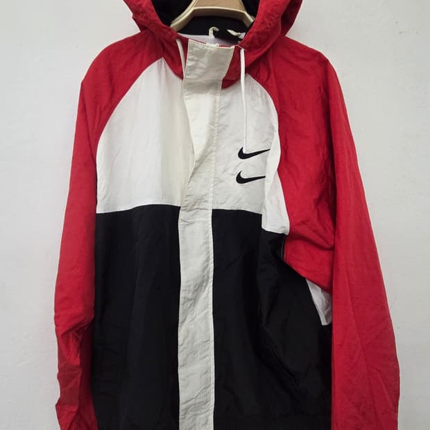 나이키 더블 스우시 바람막이 XXL