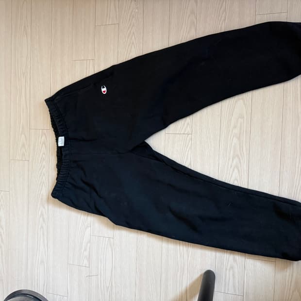 챔피온 리버스위브 120 기모 릴렉스드 조거팬츠 (L, 블랙)