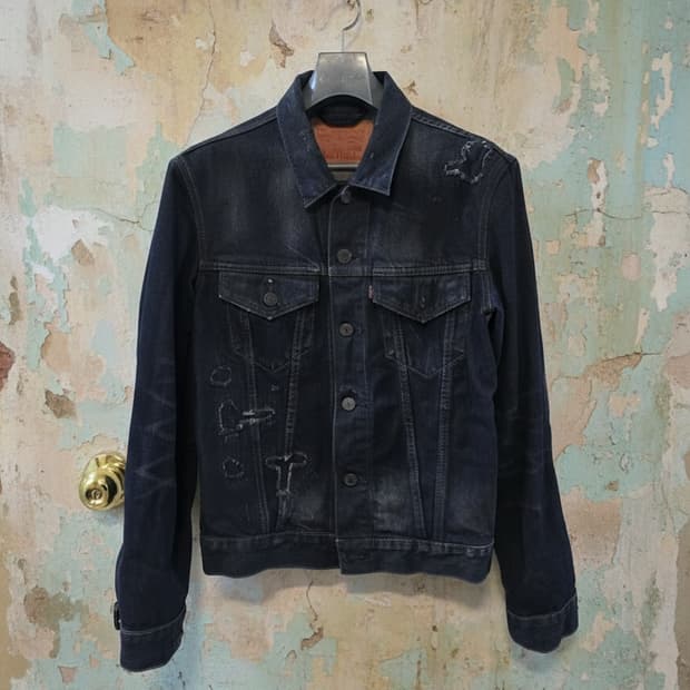 리바이스 데미지 데님 자켓 S