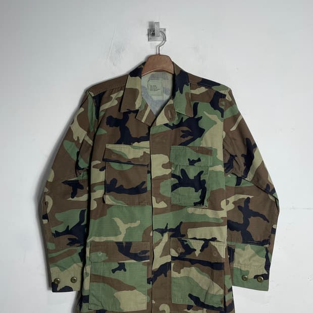 미군 오리지널 우드랜드 군복 자켓 S/R