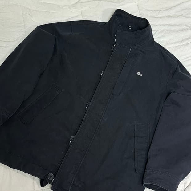 00s 라코스테 하이넥 버튼 자켓 라지