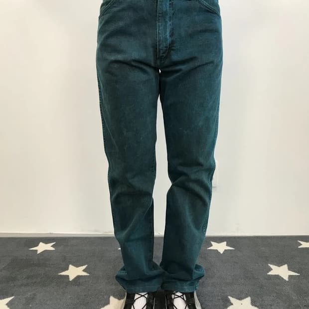 Wrangler Teal Color Denim Jeans