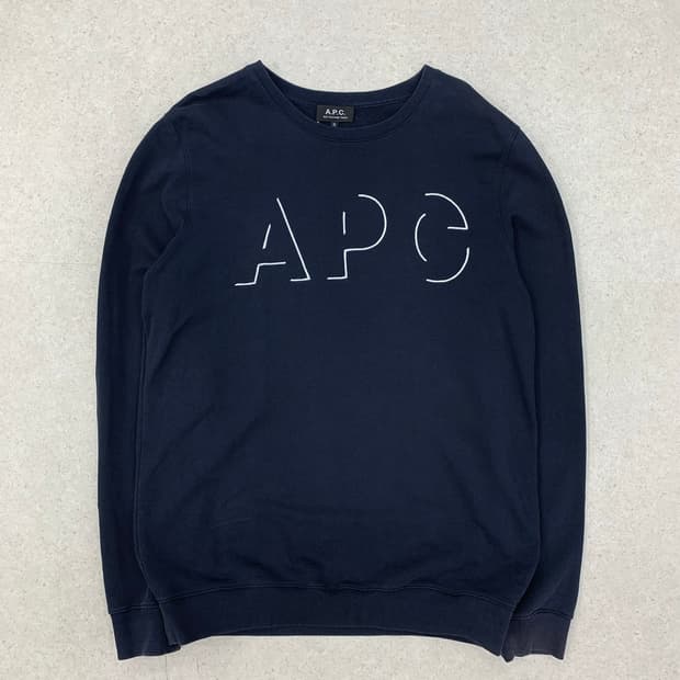A.P.C 아페쎄 빅로고 스웻셔츠