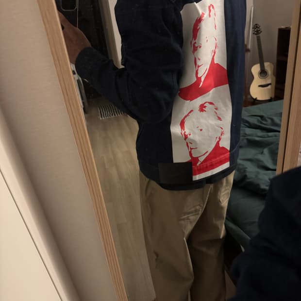 캘빈클라인 205w39nyc 앤디워홀 데님자켓 xl 라프시몬스