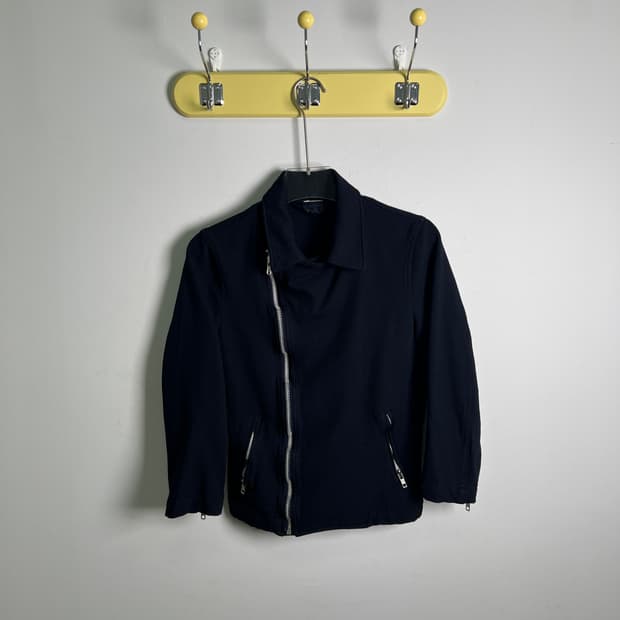 CDG 꼼데가르송 네이비 코튼 라이더 자켓 XS