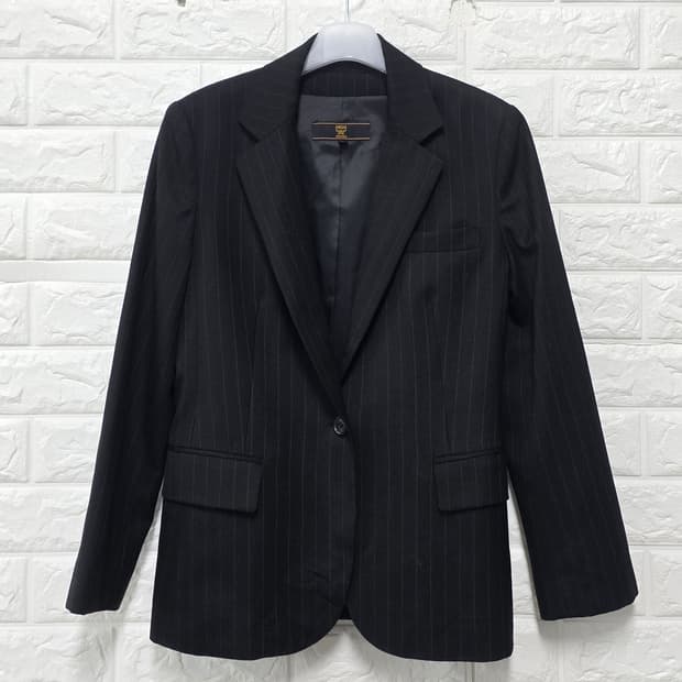 MCM 스트라이프 싱글 버튼 자켓 M