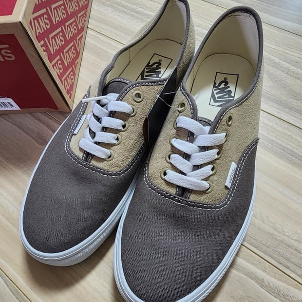 반스어센틱스니커즈신발브라운270