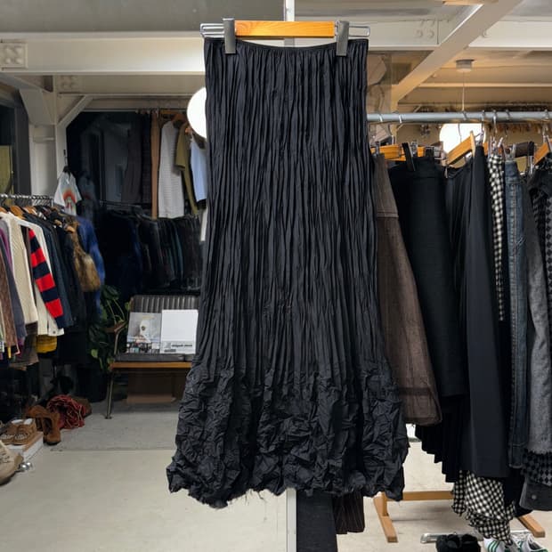 Nero 플리츠 롱스커트