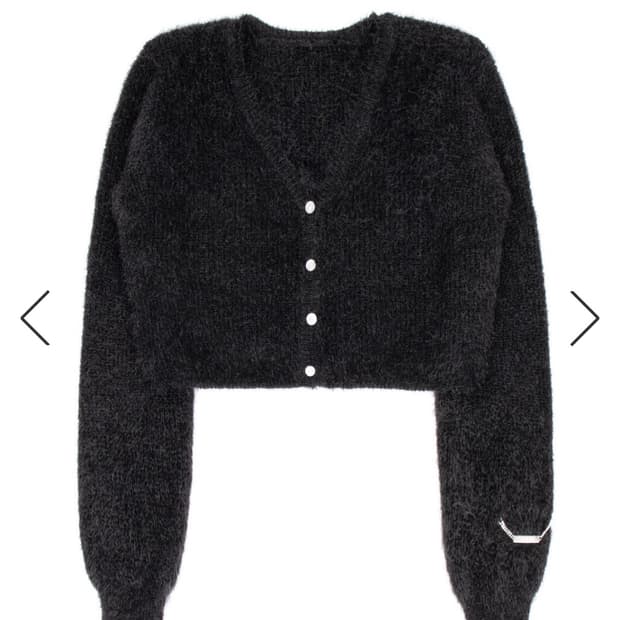쿨시스 FUR CROP CARDIGAN
