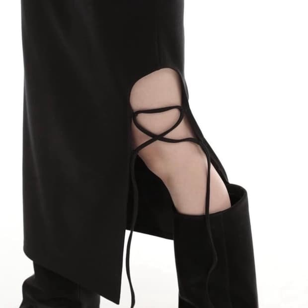 Wsc 라운드 슬릿 스커트