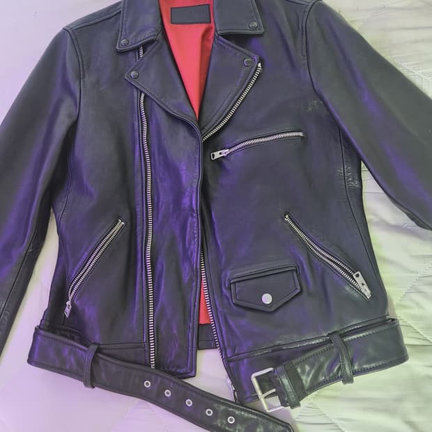 올세인츠 바이커 양가죽자켓 S (100사이즈감)