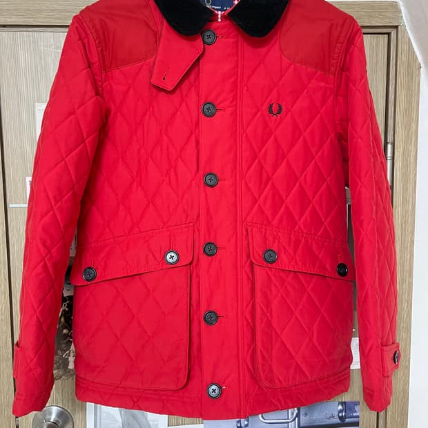 프레드페리 퀼팅 자켓