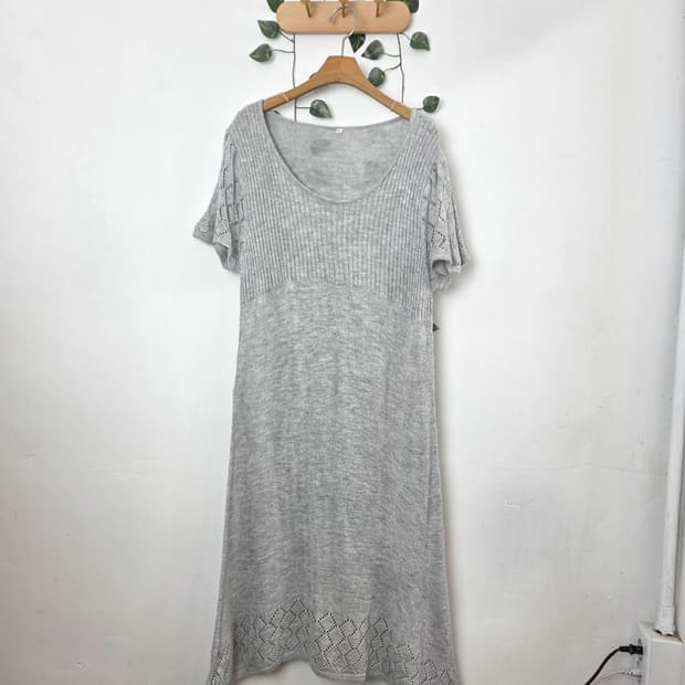 그레이 니트원피스