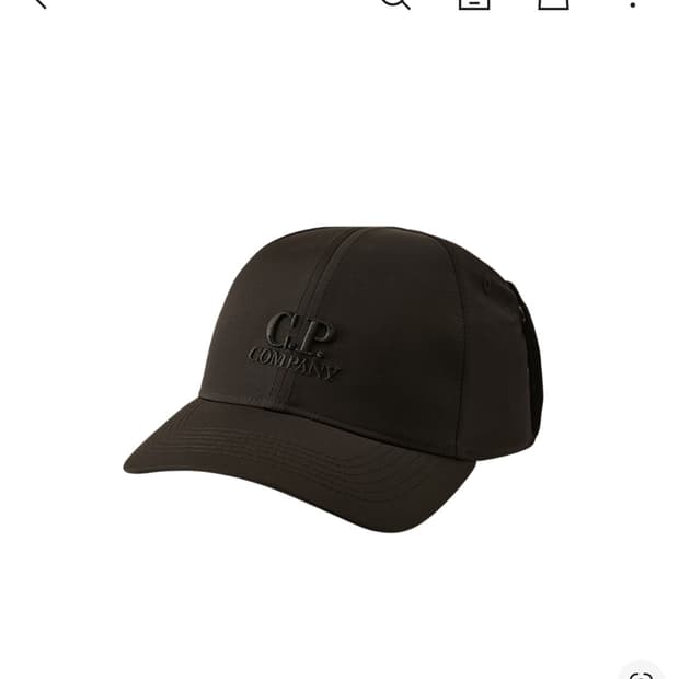 C.P Company 크롬-R 고글캡 블랙 25FW