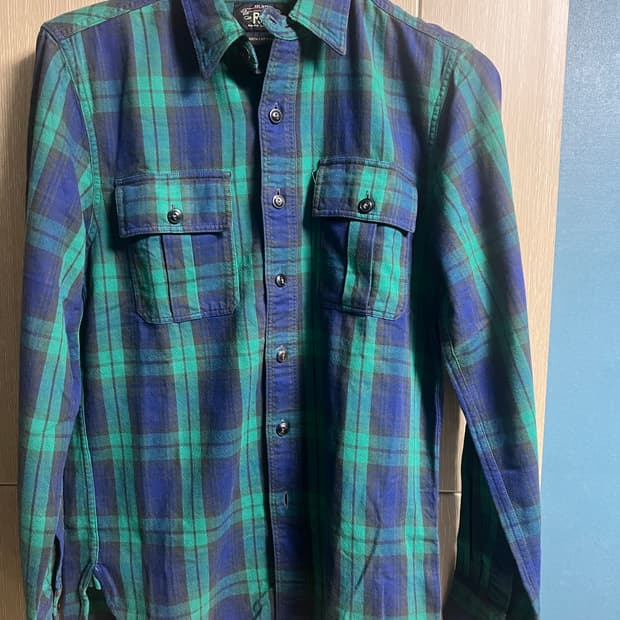rrl 체크셔츠 s