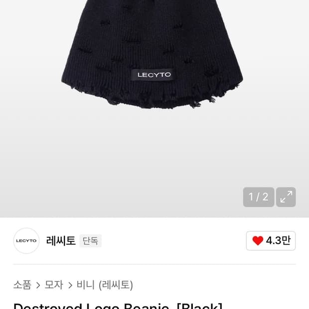 레씨토 비니 그레이