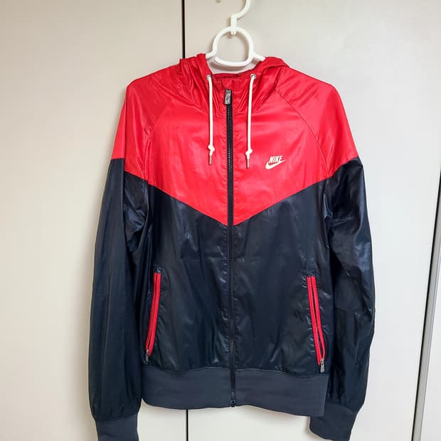 나이키 윈드러너 바람막이 검빨 레드 블랙
