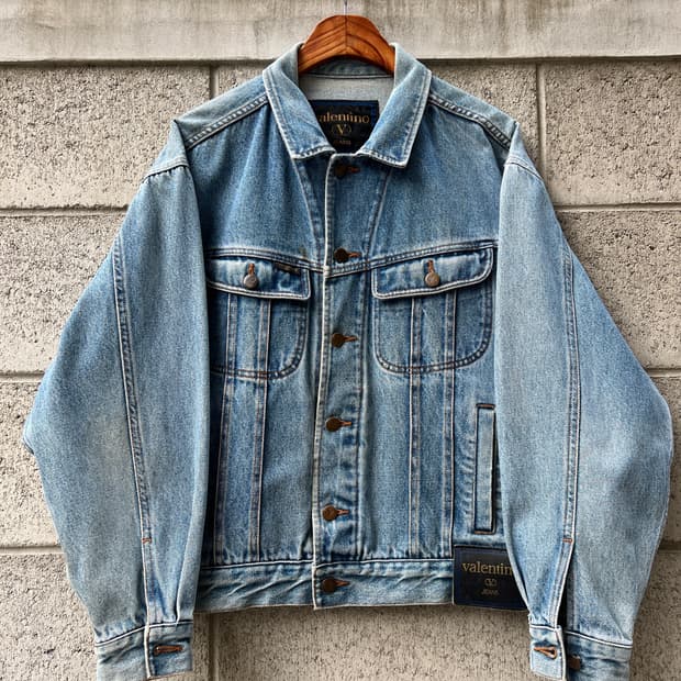 1990s VALENTINO DENIM TRUCKER 발렌티노 데님자켓