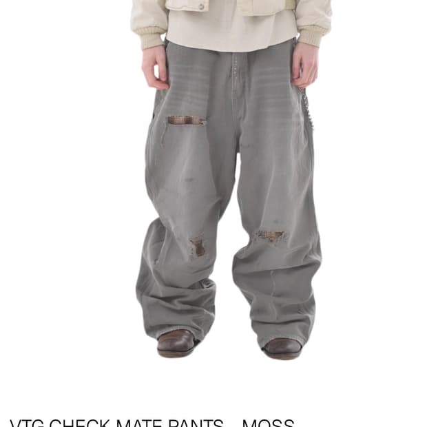 구해요) 엔시브 VTG CHECK MATE PANTS -MOSS 구합니다