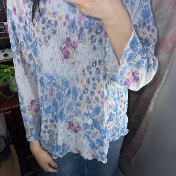 하구미 레이어드 긴팔 티셔츠