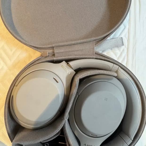 Sony WH-1000XM4 무선 블루투스 헤드폰 헤드셋 실버