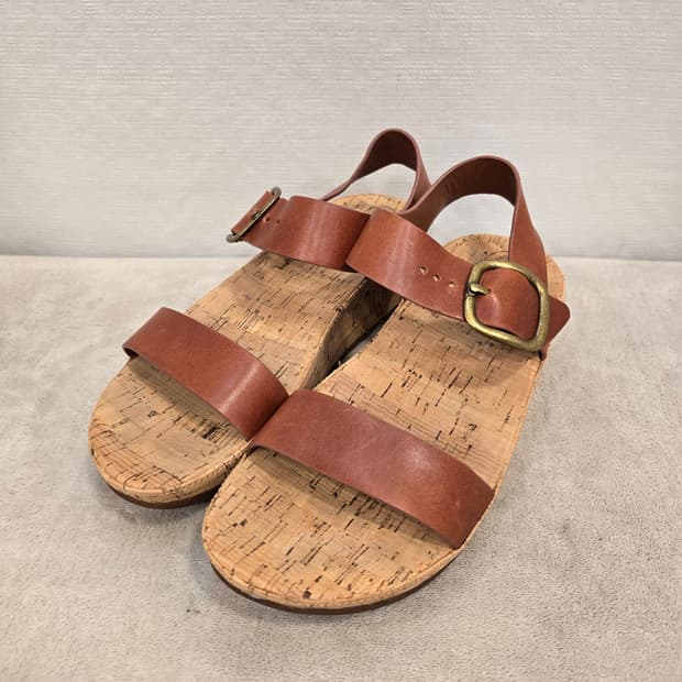 핏플랍 브라운 코르크 스트랩 샌들 230~235