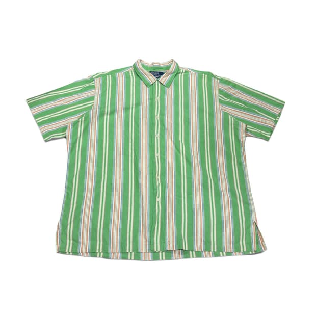 2XL 폴로 랄프로렌 스트라이프 빅사이즈 반팔 셔츠