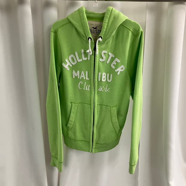 홀리스터 빈티지 라이트 그린 후드집업 L