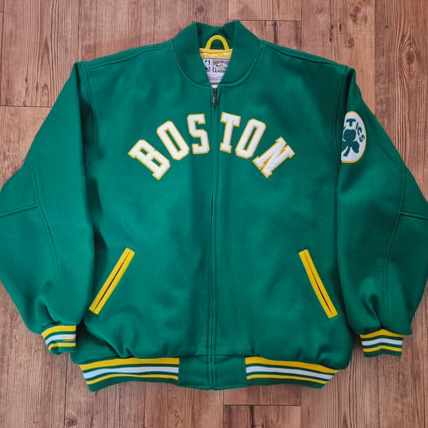 미첼앤네스 보스턴 셀틱스 바시티 자켓