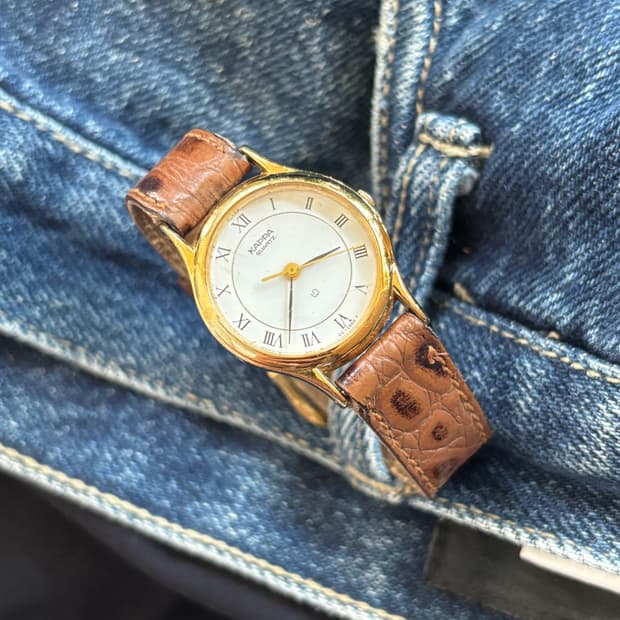 vintage kappa samsung leather watch