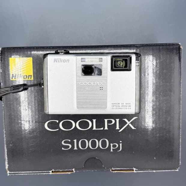 빔프로젝터!)) 니콘 쿨픽스 S1000pj 디카 빈티지 캠코더 /캐논