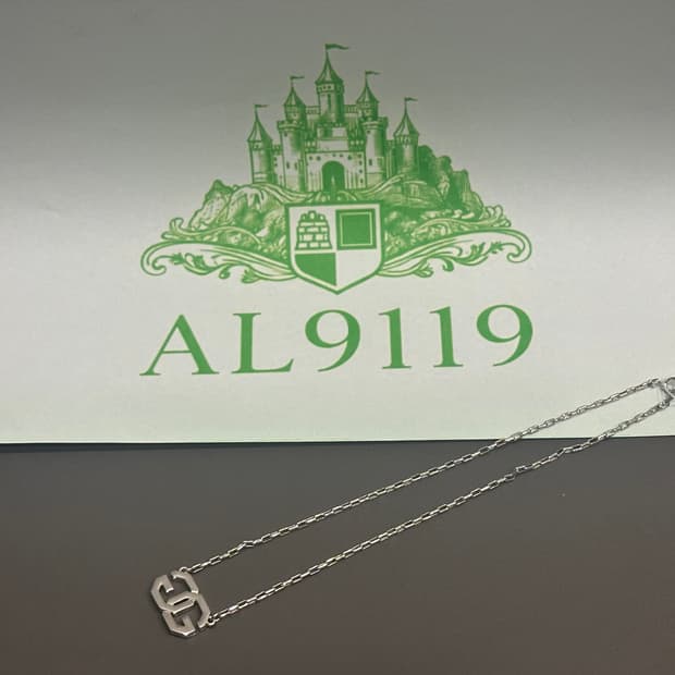 지방시 명품 목걸이 실버 