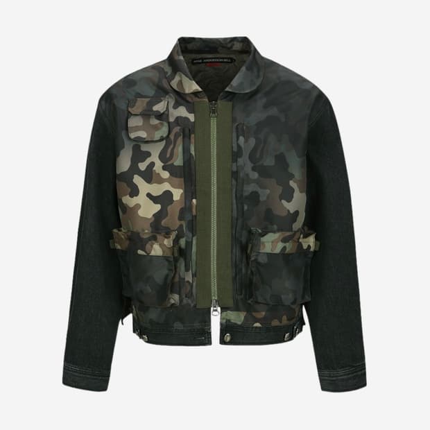 앤더슨벨 카모플라주 집업 데님자켓 XL
