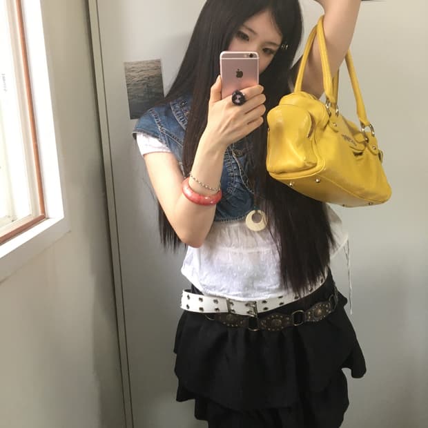 리본 레트로 키치걸 빈티지 코디세트 4pcs