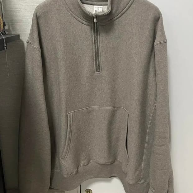 카키스 하프집업 풀오버 세이지