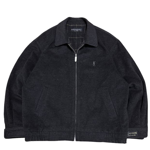 YSL 입생로랑 캐시미어 블루종 자켓