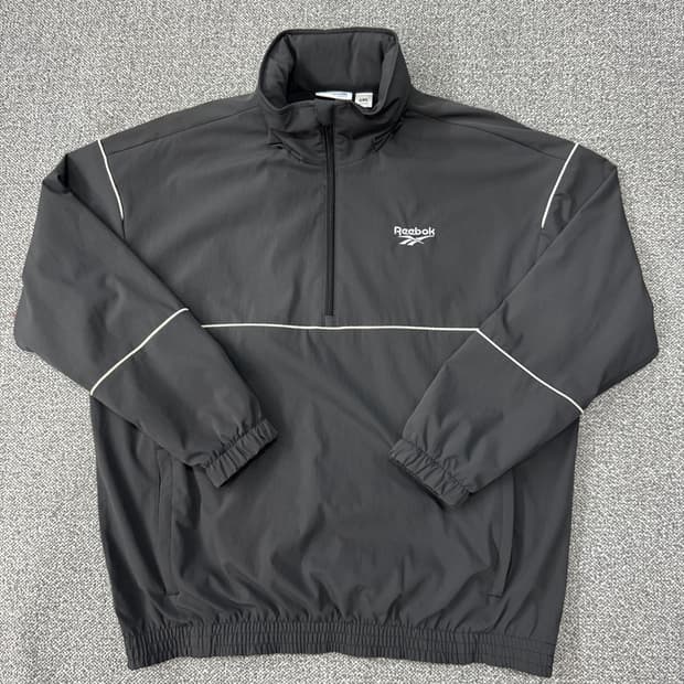 리복 클래식 자수로고 블랙 아노락