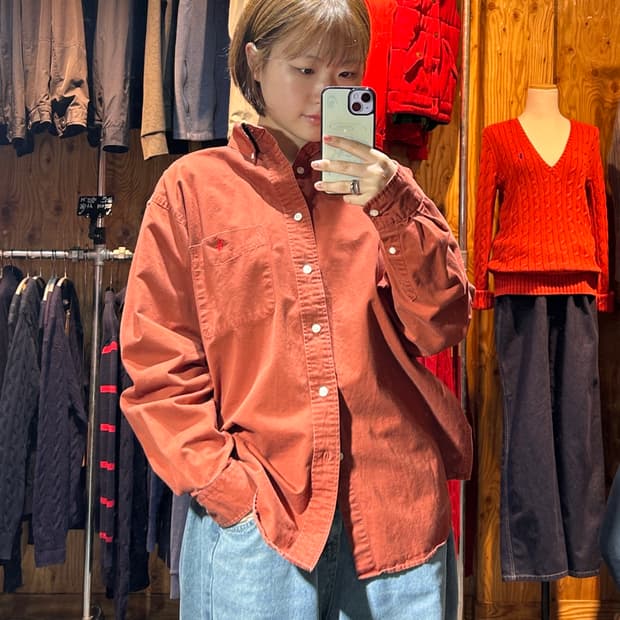 M 폴로랄프로렌 블레이크 딥오렌지 셔츠
