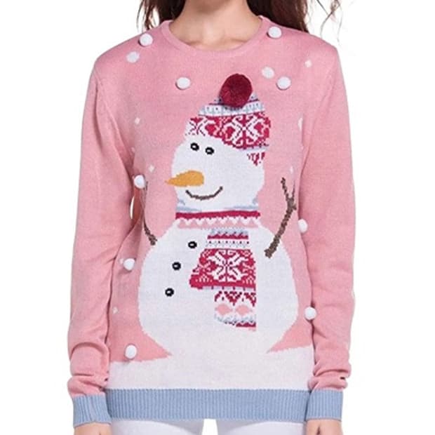 막스앤스펜서 스노우맨 니트 