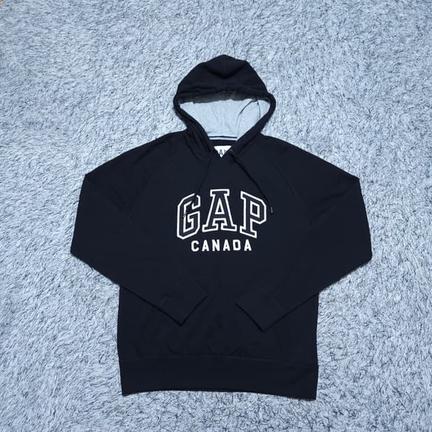 갭GAP) M 남자 검정 후드티셔츠 / 왕눈이샵