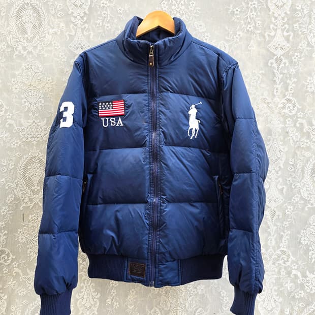 폴로 랄프로렌 빅포니 성조기 패딩