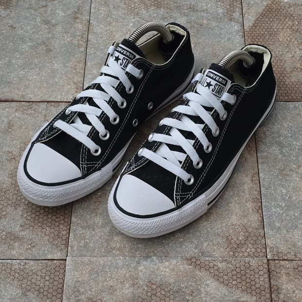 (245)컨버스 척테일러 올스타 로우 검흰 