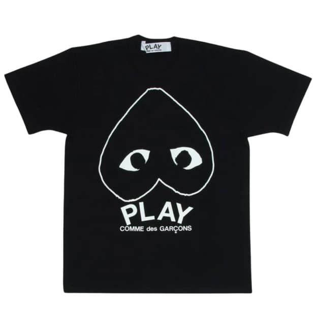 꼼데가르송 인버티드 하트 티셔츠 XXL