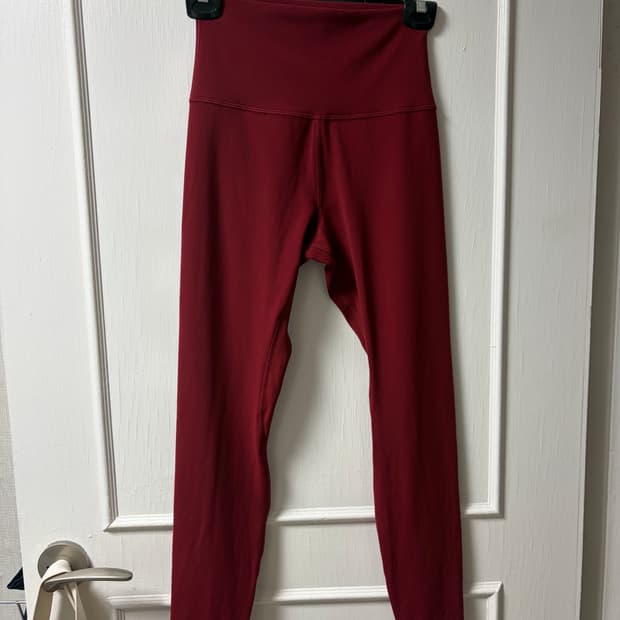룰루레몬 레깅스 레드 M