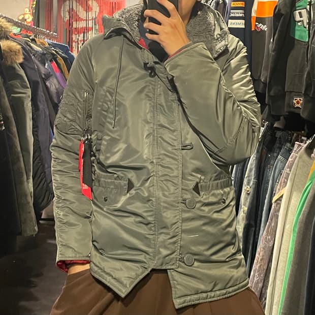 [IM] ALPHA 알파인더스트리 그레이 패딩