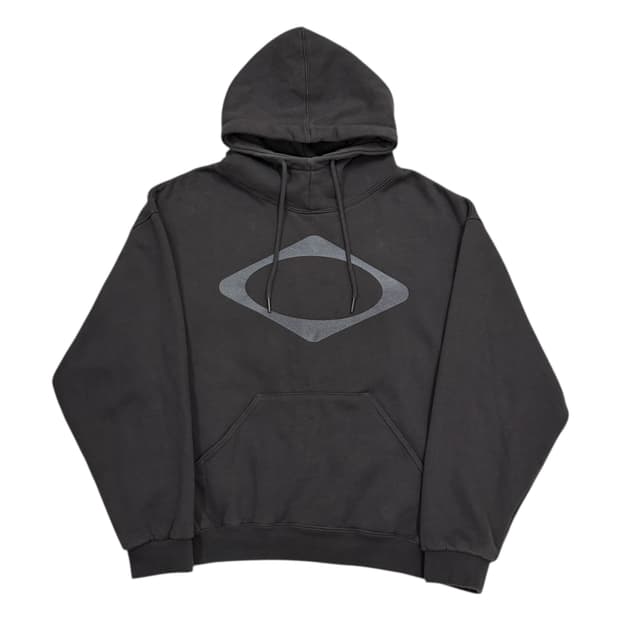 미스치프 롬버스 차콜 그레이 스웻 기모 후드티 M