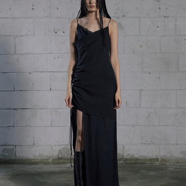 보헤미안서울 ECLIPSE TWISTED MAXI DRESS, BLACK