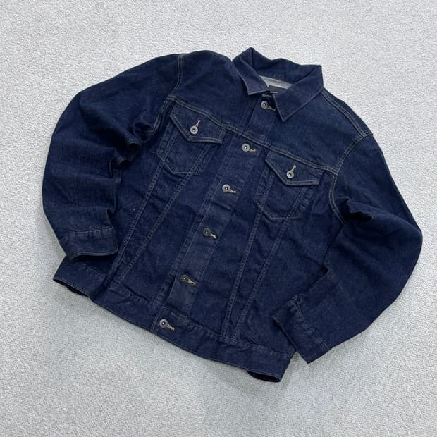 L 유니클로 남성 데님 트리커 자켓0429E