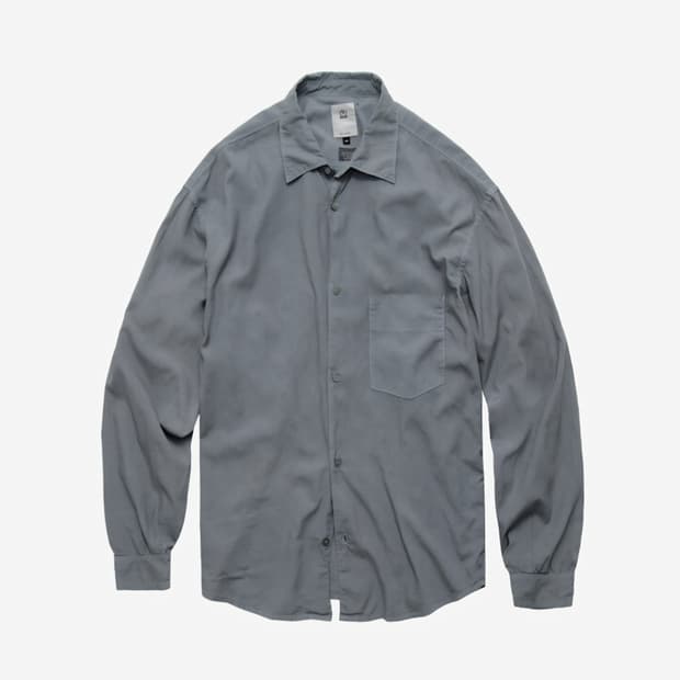 3) 폴리테루 텐코 셔츠 블루 그레이 002